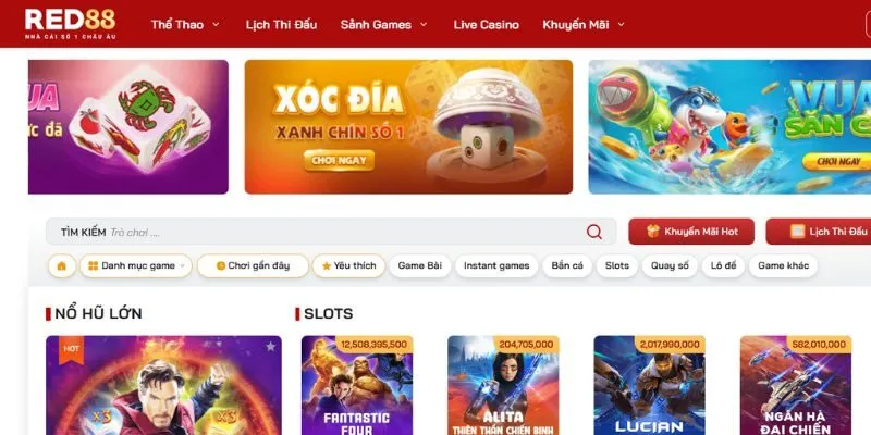 Các sảnh game đáng chơi nhất tại nhà cái